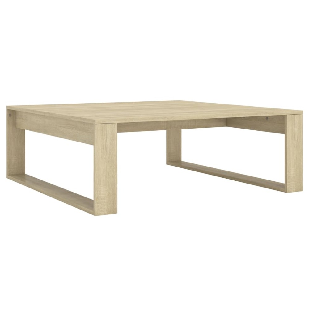 vidaXL Τραπεζάκι Σαλονιού Sonoma Δρυς 100x100x35 εκ. από Επεξ. Ξύλο