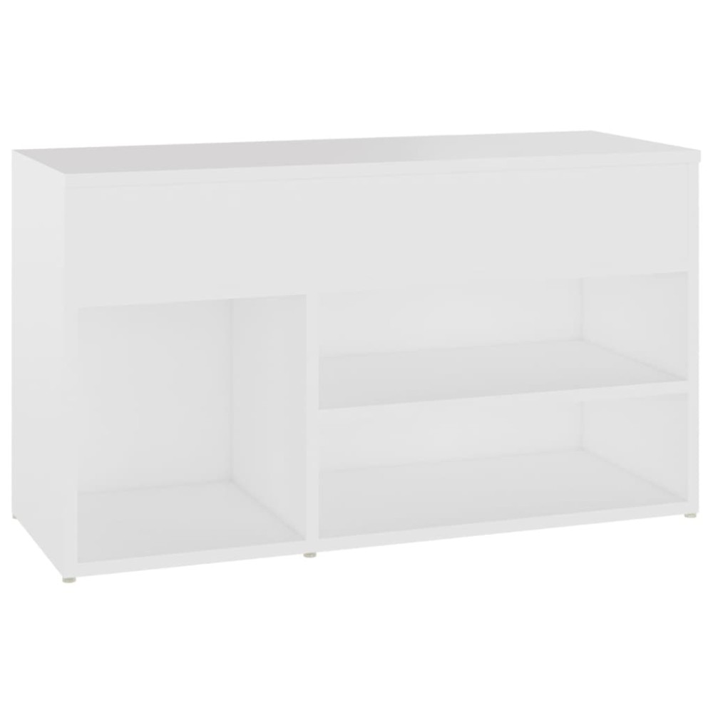 vidaXL Παπουτσοθήκη Λευκή 80 x 30 x 45 εκ. από Επεξ. Ξύλο