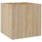 vidaXL Ζαρντινιέρα Sonoma Δρυς 40 x 40 x 40 εκ. από Επεξεργασμένο Ξύλο