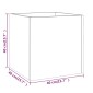 vidaXL Ζαρντινιέρα Sonoma Δρυς 40 x 40 x 40 εκ. από Επεξεργασμένο Ξύλο