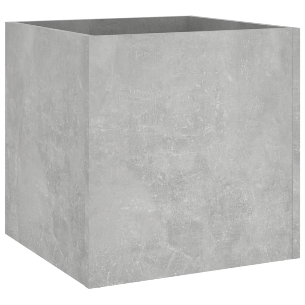 vidaXL Ζαρντινιέρα Γκρι Σκυροδέματος 40x40x40 εκ. Επεξεργασμένο Ξύλο