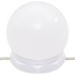 vidaXL Μπουντουάρ με LED Σετ Λευκό 86,5 x 35 x 136 εκ.