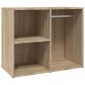 vidaXL Ντουλάπι Γυαλιστερό Sonoma Δρυς 80x40x65εκ.Επεξεργασμένο Ξύλο