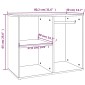 vidaXL Ντουλάπι Γυαλιστερό Sonoma Δρυς 80x40x65εκ.Επεξεργασμένο Ξύλο