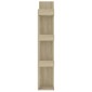 vidaXL Βιβλιοθήκη Sonoma Δρυς 86 x 25,5 x 140 εκ. από Μοριοσανίδα