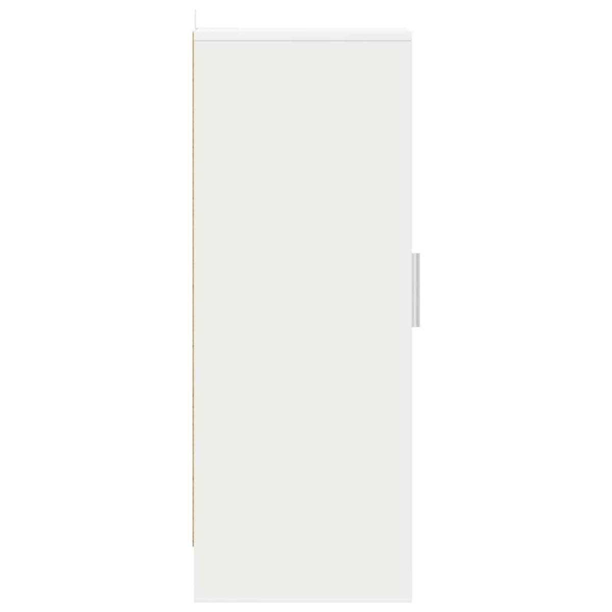 vidaXL Παπουτσοθήκη Λευκή 32 x 35 x 92 εκ. από Μοριοσανίδα