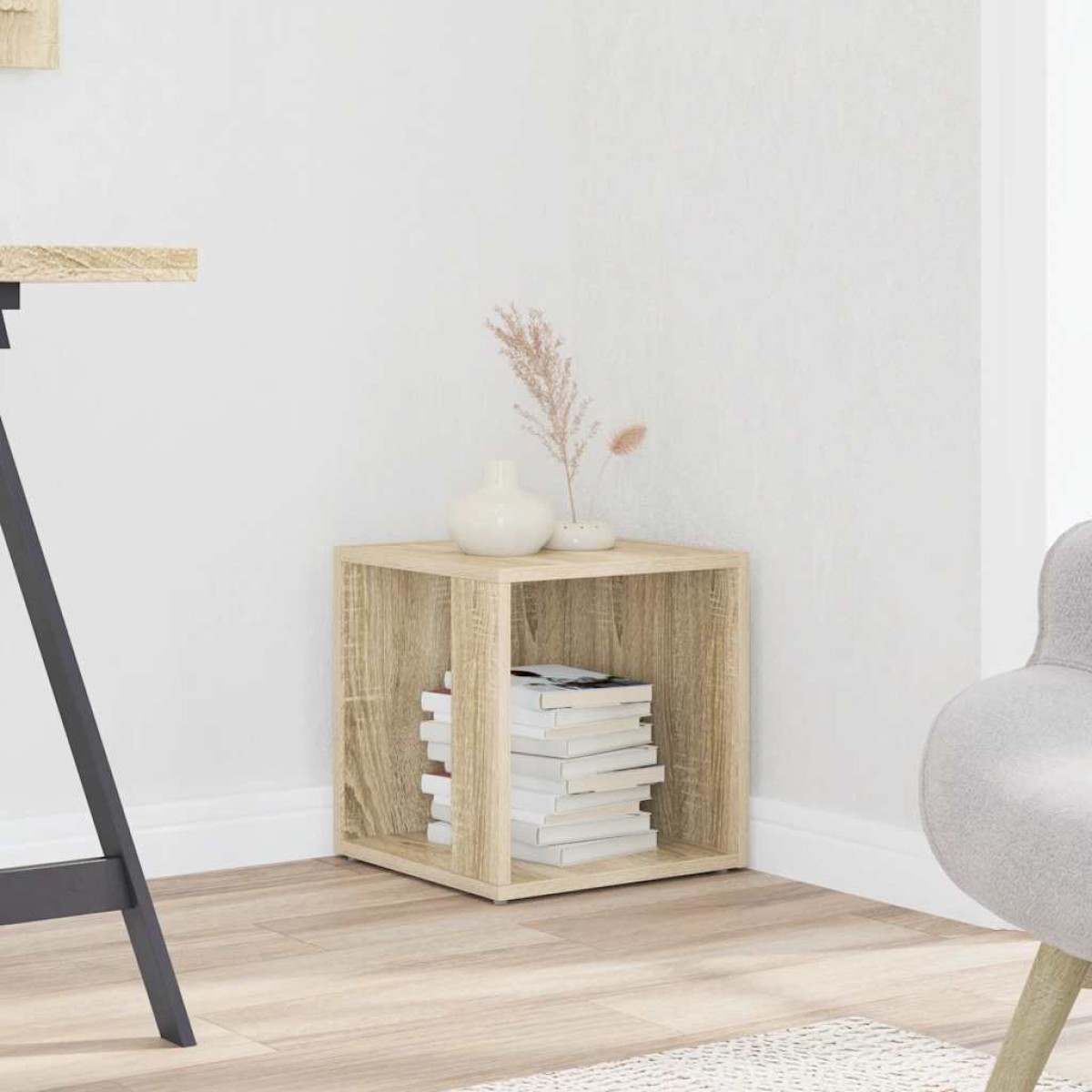 vidaXL Τραπέζι Βοηθητικό Sonoma Δρυς 33 x 33 x 34,5 εκ από Μοριοσανίδα