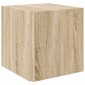 vidaXL Τραπέζι Βοηθητικό Sonoma Δρυς 33 x 33 x 34,5 εκ από Μοριοσανίδα