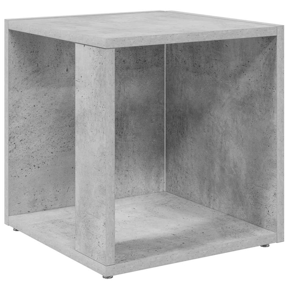 vidaXL Τραπέζι Βοηθητικό Γκρι Σκυροδέματος 33x33x34,5 εκ. Επεξ. Ξύλο