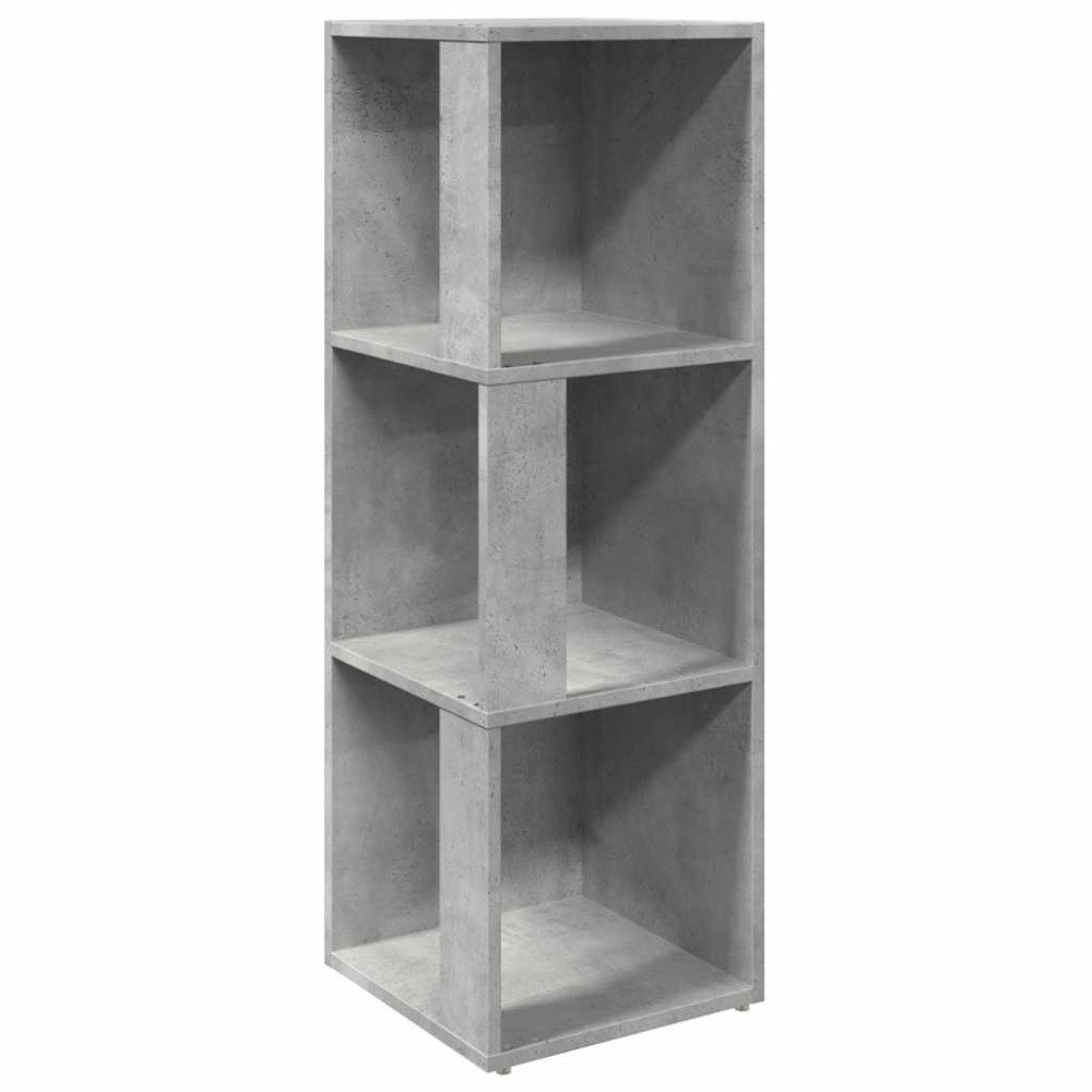 vidaXL Ντουλάπι Γωνιακό Γκρι Σκυροδέματος 33x33x100εκ. από Επεξ. Ξύλο