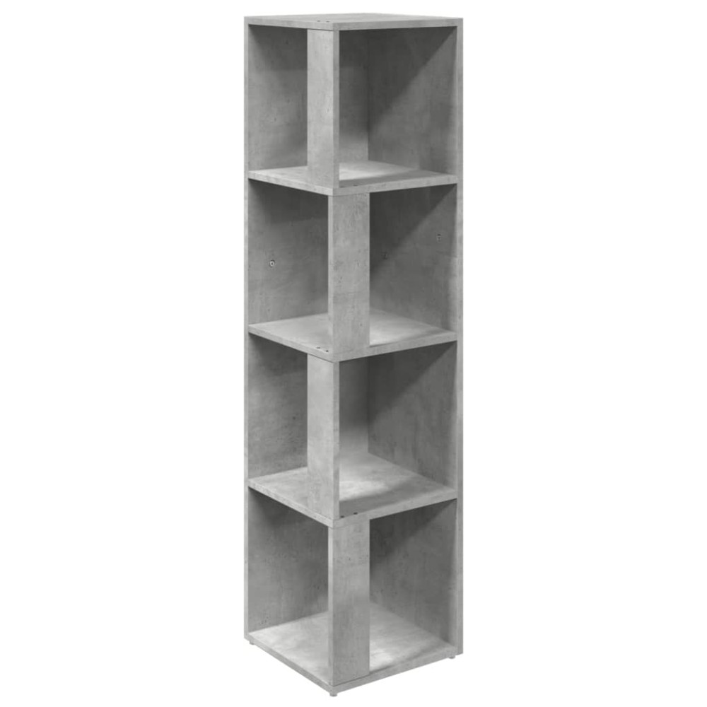 vidaXL Ντουλάπι Γωνία Γκρι Σκυρ. 33 x 33 x 132 εκ. από Μοριοσανίδα
