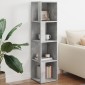 vidaXL Ντουλάπι Γωνία Γκρι Σκυρ. 33 x 33 x 132 εκ. από Μοριοσανίδα