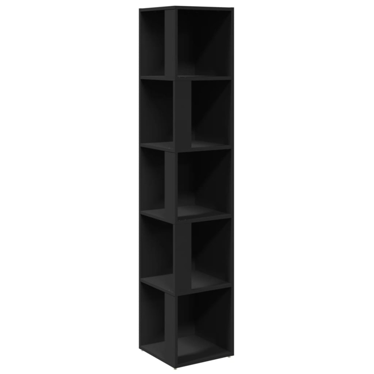 vidaXL Ντουλάπι Γωνία Μαύρο 33 x 33 x 164,5 εκ. από Μοριοσανίδα