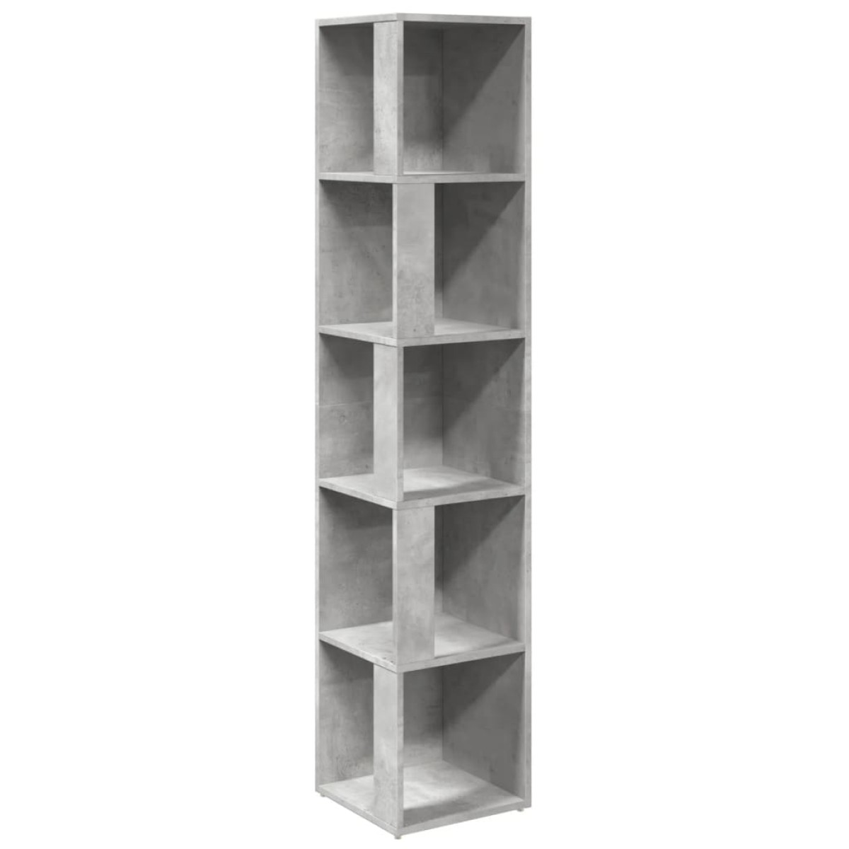 vidaXL Ντουλάπι Γωνία Γκρι Σκυρ. 33 x 33 x 164,5 εκ. από Μοριοσανίδα