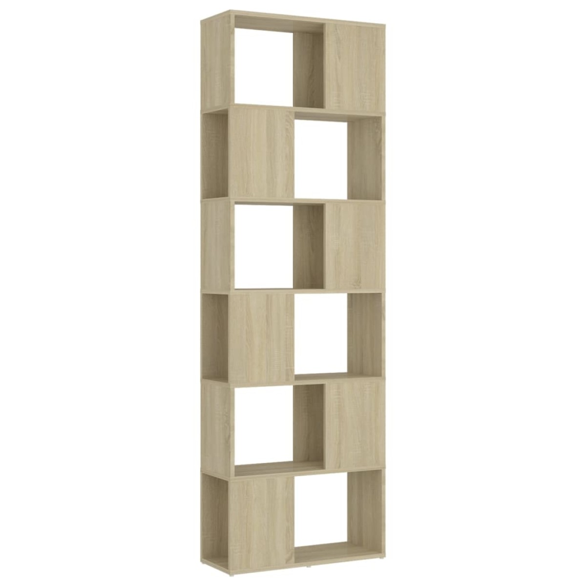 vidaXL Βιβλιοθήκη/Διαχωρισ. Χώρου Sonoma Δρυς 60x24x186εκ. Μοριοσανίδα