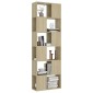 vidaXL Βιβλιοθήκη/Διαχωρισ. Χώρου Sonoma Δρυς 60x24x186εκ. Μοριοσανίδα