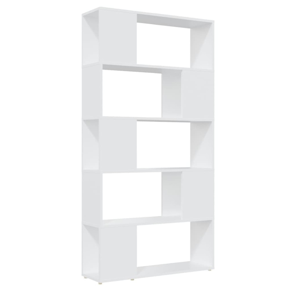 vidaXL Βιβλιοθήκη/Διαχωριστικό Χώρου Λευκό 80x24x155 εκ. Μοριοσανίδα