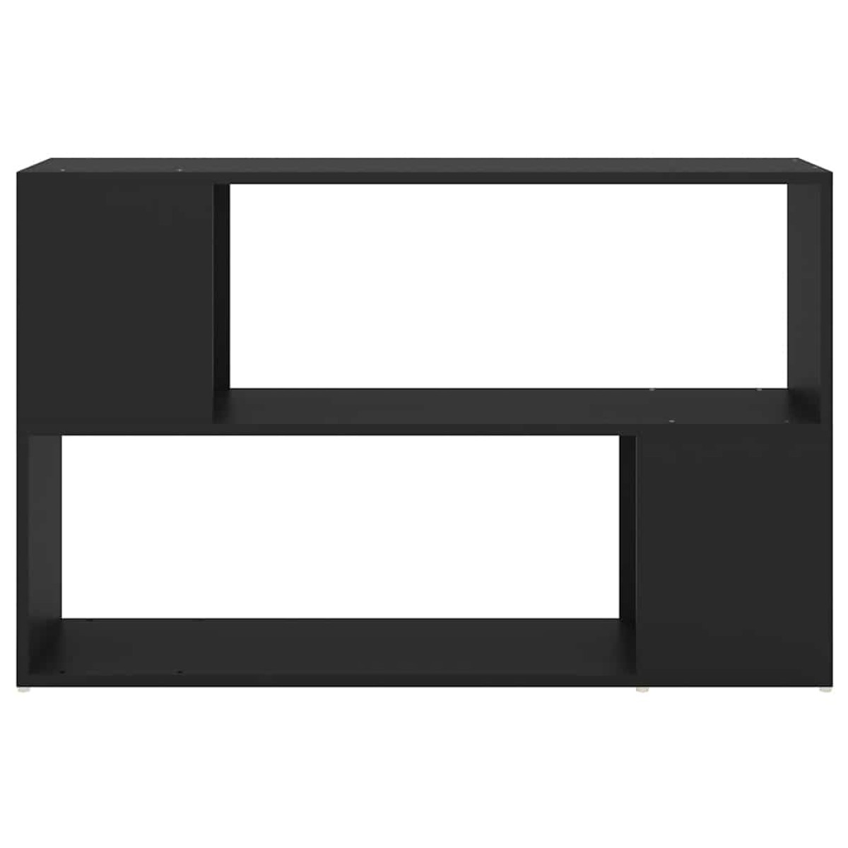 vidaXL Βιβλιοθήκη Μαύρη 100 x 24 x 63 εκ. από Μοριοσανίδα