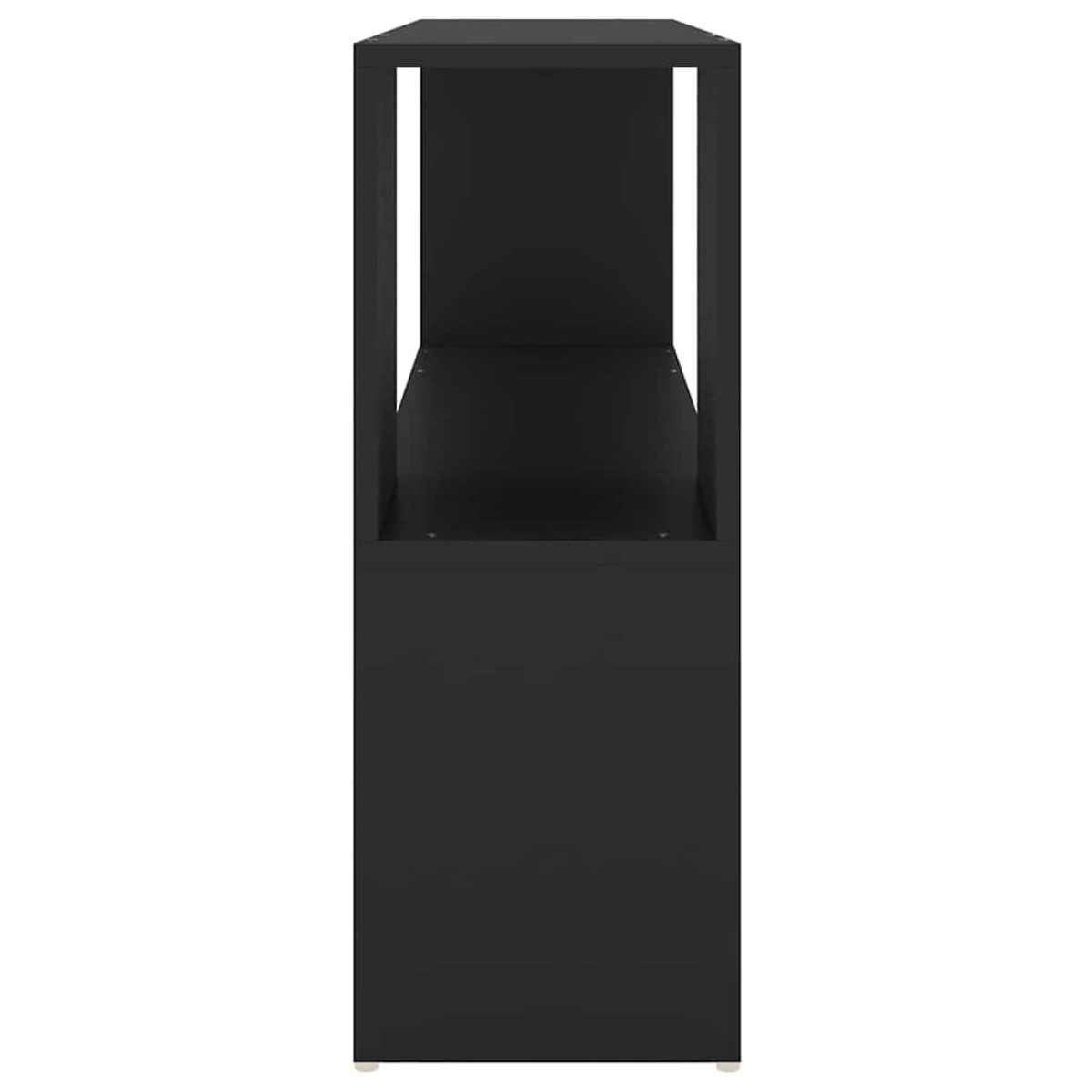 vidaXL Βιβλιοθήκη Μαύρη 100 x 24 x 63 εκ. από Μοριοσανίδα