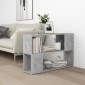 vidaXL Βιβλιοθήκη Γκρι Σκυροδέματος 100 x 24 x 63 εκ. από Μοριοσανίδα