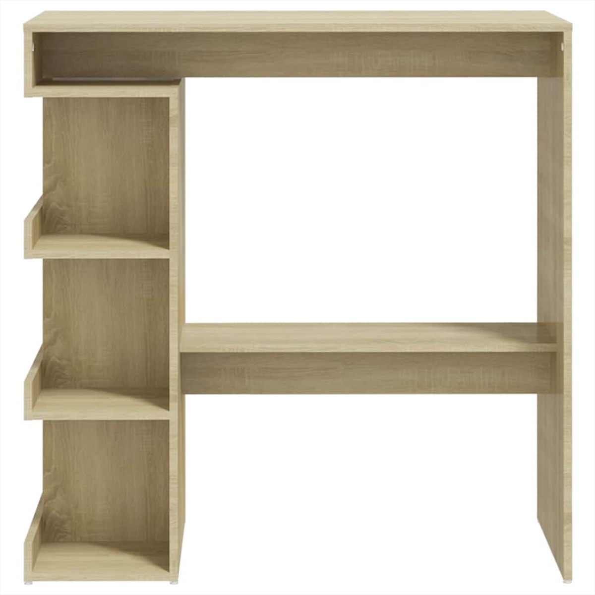 vidaXL Τραπέζι Μπαρ με Ράφια Sonoma Δρυς 100x50x101,5 εκ. Μοριοσανίδα