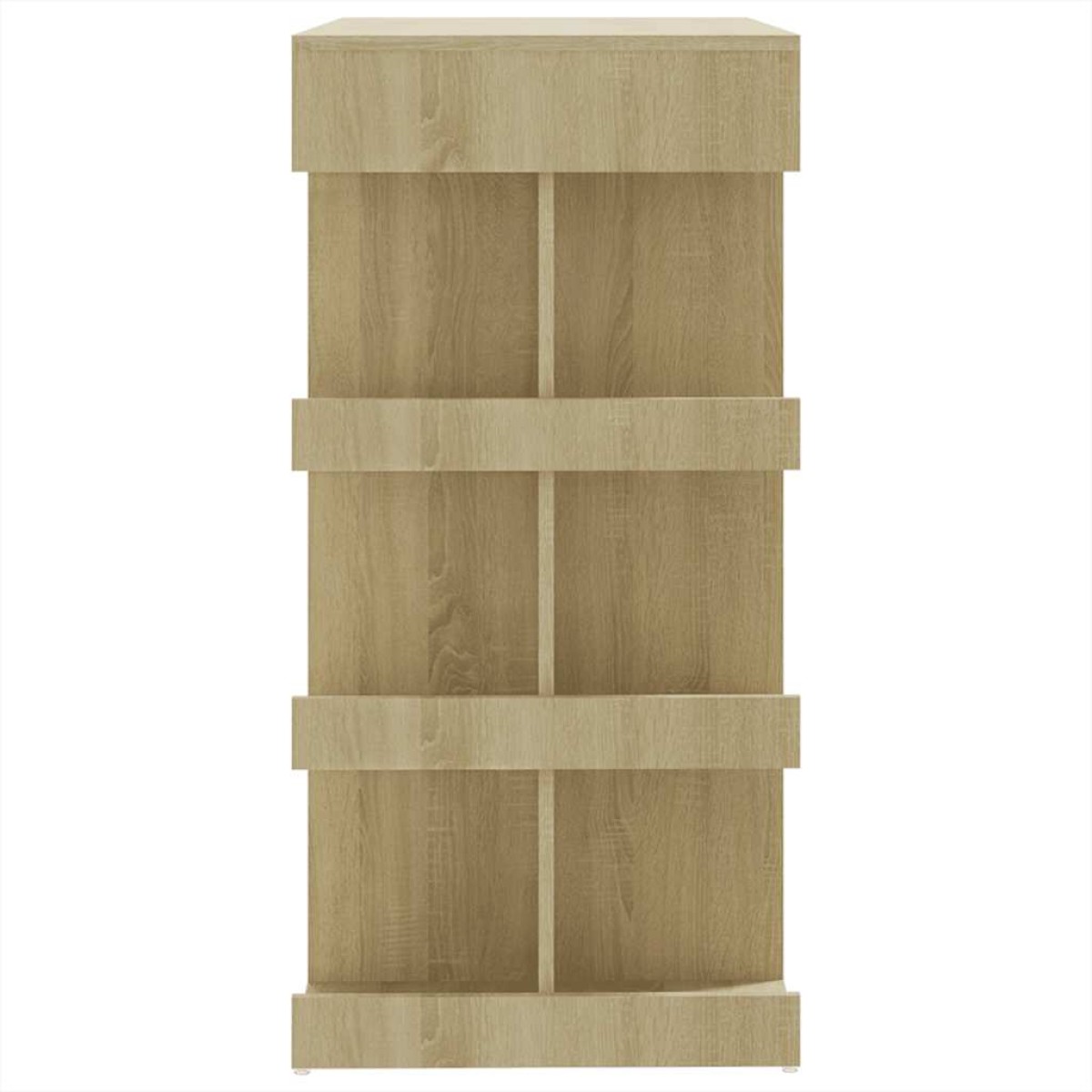 vidaXL Τραπέζι Μπαρ με Ράφια Sonoma Δρυς 100x50x101,5 εκ. Μοριοσανίδα