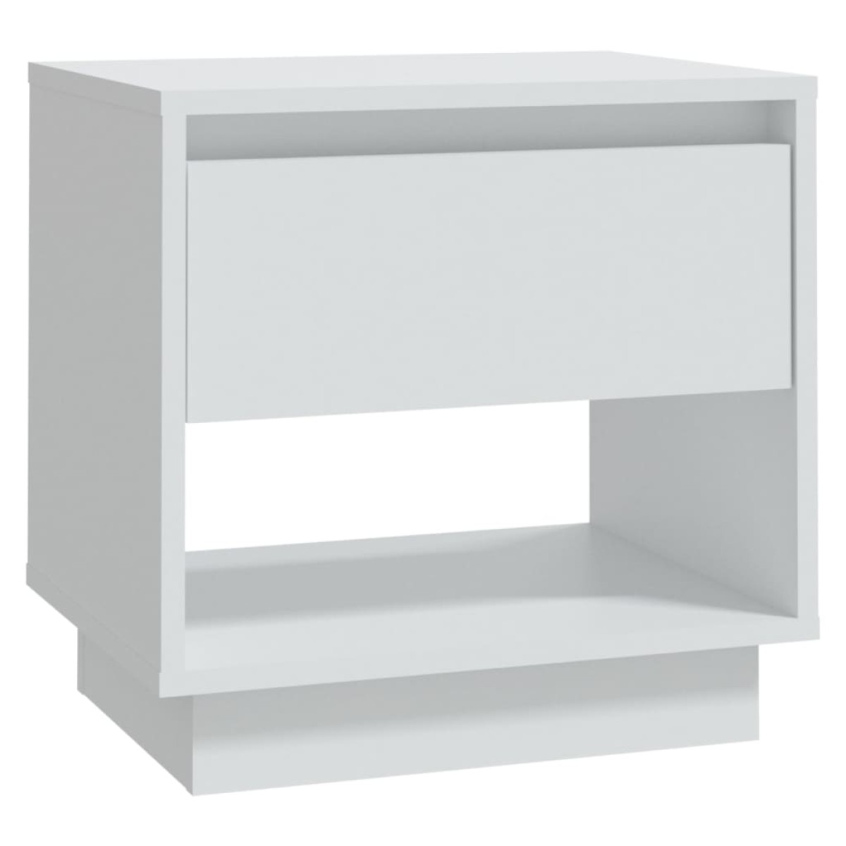 vidaXL Κομοδίνο Λευκό 45 x 34 x 44 εκ. από Μοριοσανίδα