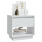 vidaXL Κομοδίνα 2 τεμ. Λευκά 45 x 34 x 44 εκ. από Μοριοσανίδα