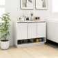 vidaXL Μπουφές Λευκός 97 x 31 x 75 εκ. από Μοριοσανίδα