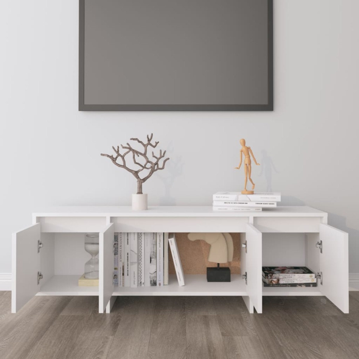 vidaXL Έπιπλο Τηλεόρασης Λευκό 120 x 30 x 40,5 εκ. από Μοριοσανίδα