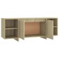 vidaXL Έπιπλο Τηλεόρασης Sonoma Δρυς 130 x 35 x 50 εκ. από Μοριοσανίδα