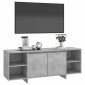 vidaXL Έπιπλο Τηλεόρασης Γκρι Σκυροδέματος 130 x 35 x 50 εκ. από Μοριοσανίδα