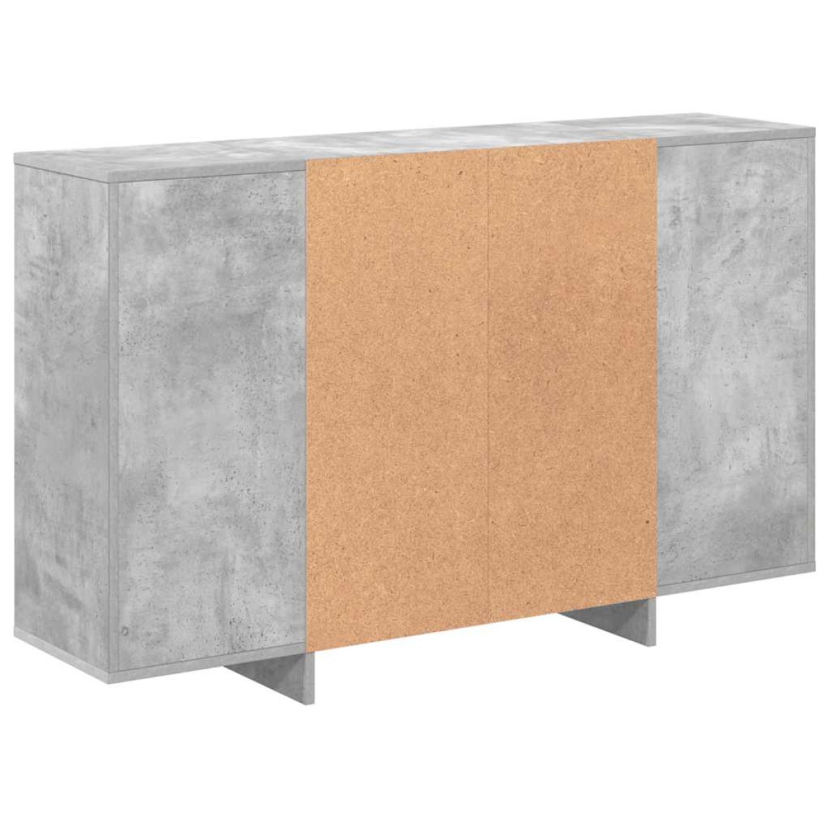 vidaXL Μπουφές Γκρι Σκυροδέματος 120 x 30 x 75 εκ. από Μοριοσανίδα