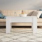 vidaXL Τραπεζάκι Σαλονιού Λευκό 101 x 49 x 52 εκ. Επεξεργασμένο Ξύλο