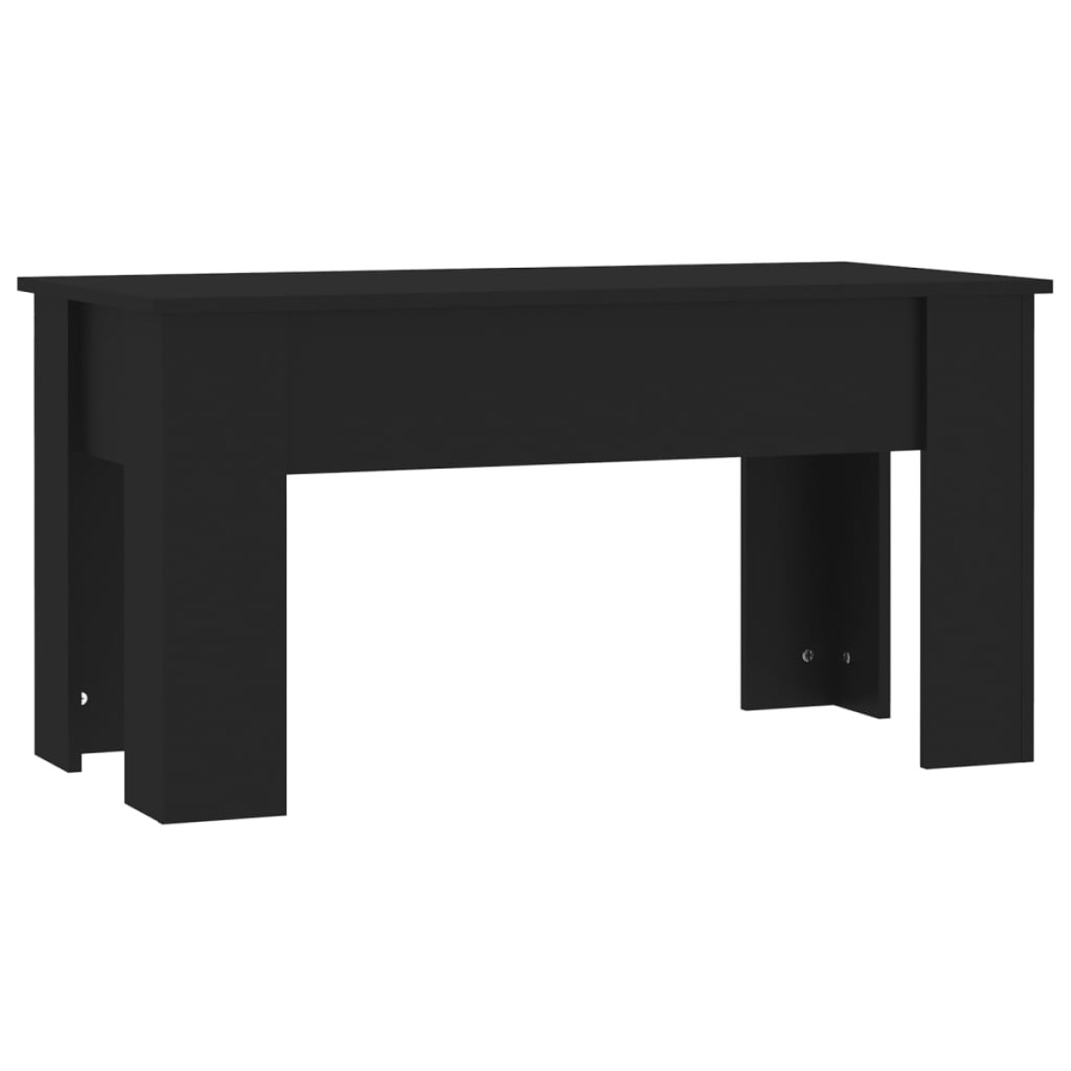 vidaXL Τραπεζάκι Σαλονιού Μαύρο 101x49x52 εκ. από Επεξεργασμένο Ξύλο