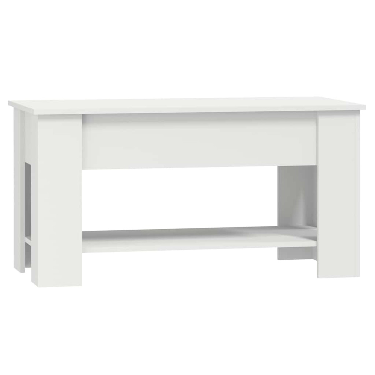 vidaXL Τραπεζάκι Σαλονιού Λευκό 101 x 49 x 52 εκ. Επεξεργασμένο Ξύλο
