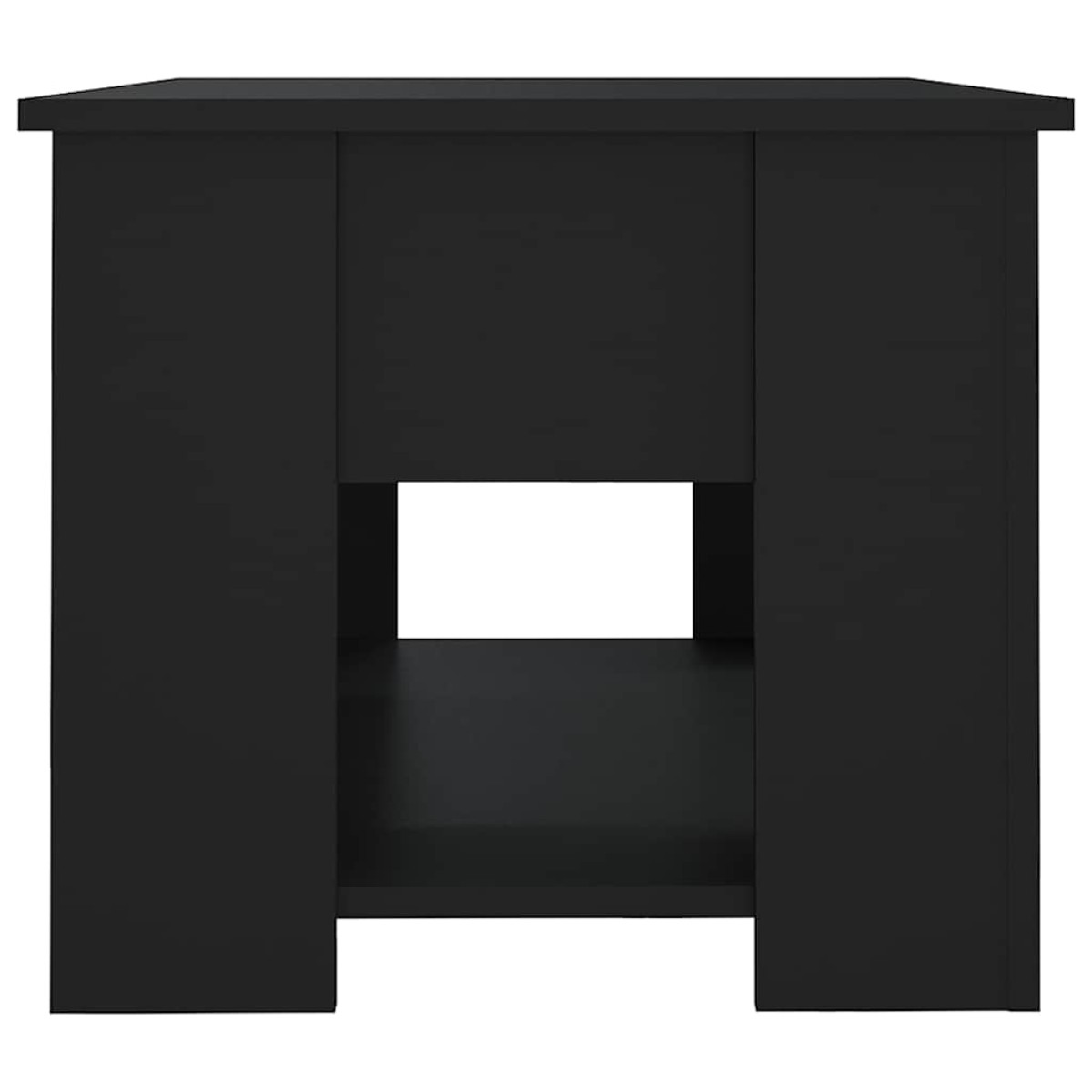 vidaXL Τραπεζάκι Σαλονιού Μαύρο 79 x 49 x 41 εκ. Επεξεργασμένο Ξύλο