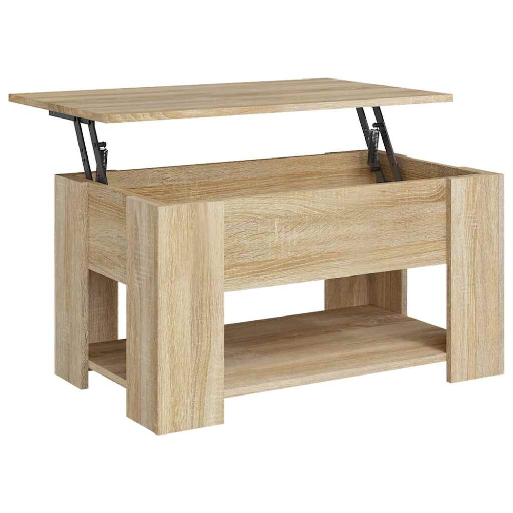 vidaXL Τραπεζάκι Σαλονιού Sonoma Δρυς 79x49x41 εκ. Επεξεργασμένο Ξύλο