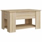 vidaXL Τραπεζάκι Σαλονιού Sonoma Δρυς 79x49x41 εκ. Επεξεργασμένο Ξύλο
