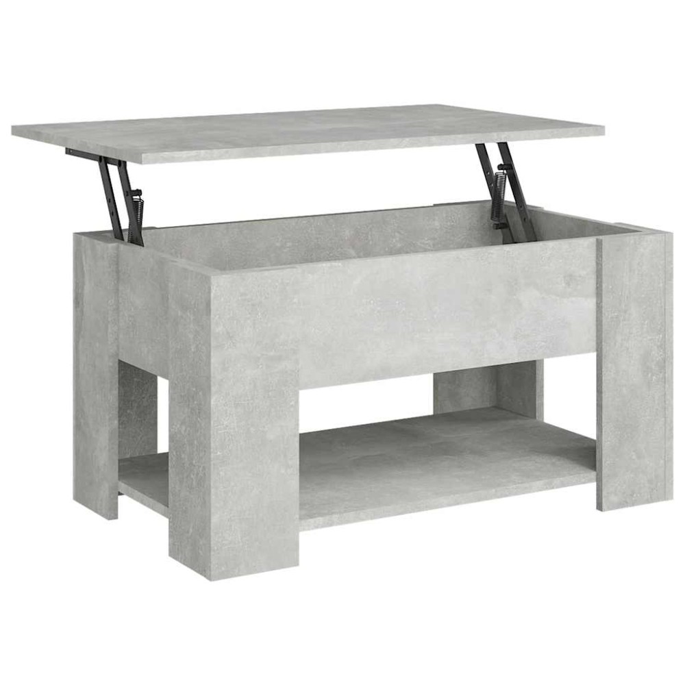 vidaXL Τραπεζάκι Σαλονιού Γκρι Σκυρ. 79x49x41 εκ. Επεξεργασμένο Ξύλο