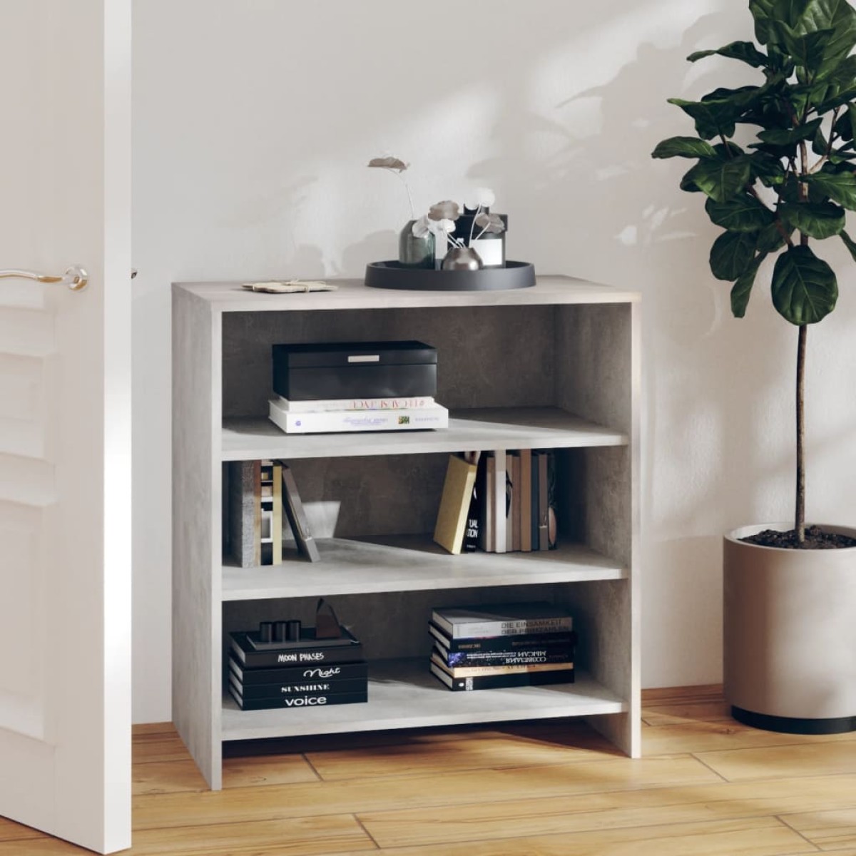 vidaXL Μπουφές Γκρι Σκυροδέματος 70 x 40,5 x 75 εκ. από Μοριοσανίδα