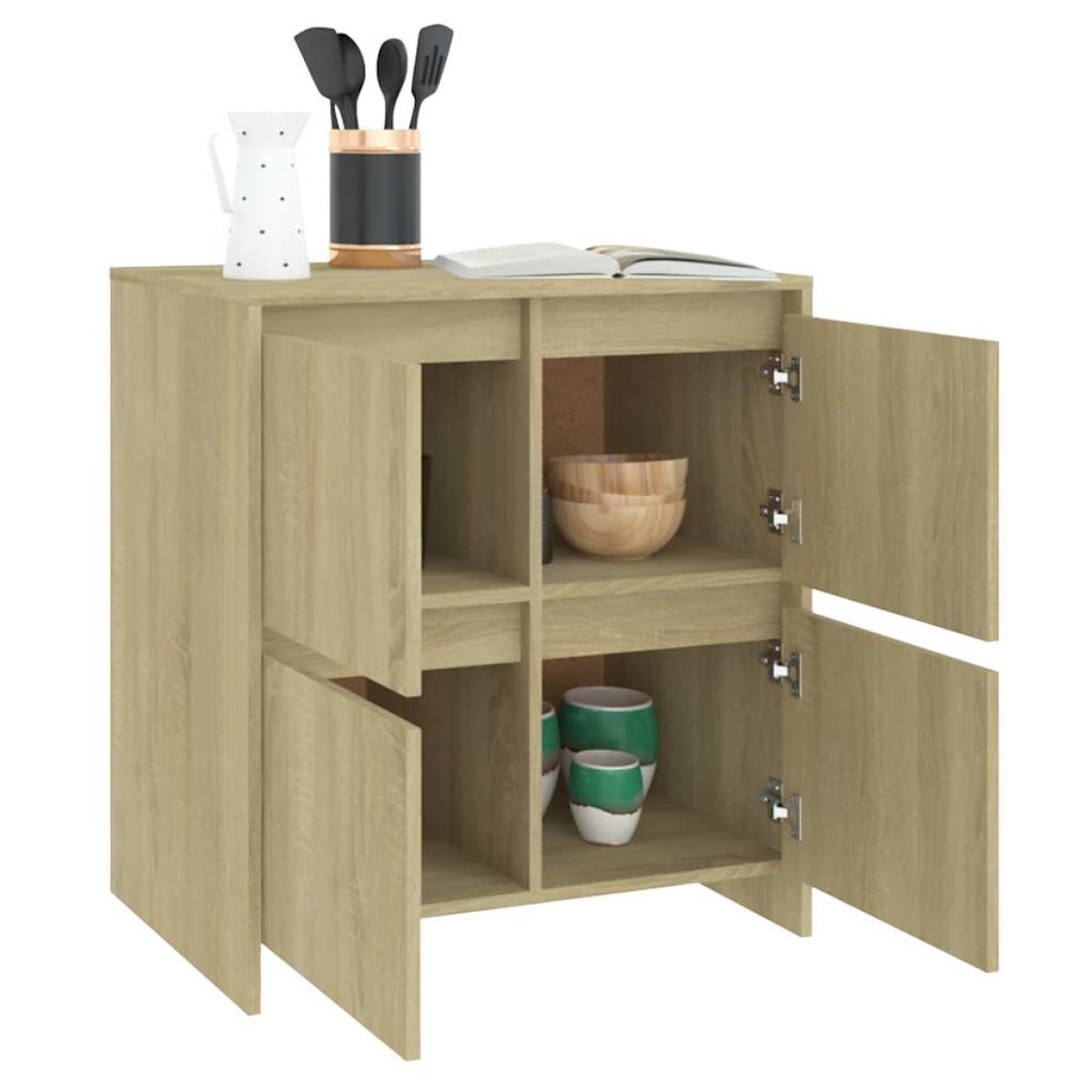 vidaXL Μπουφές Sonoma Δρυς 70 x 41 x 75 εκ. από Μοριοσανίδα
