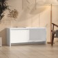 vidaXL Έπιπλο Τηλεόρασης Λευκό 90 x 35 x 40 εκ. από Μοριοσανίδα