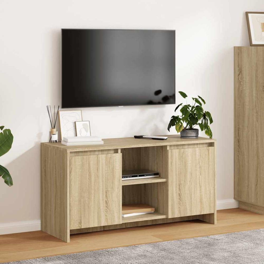 vidaXL Έπιπλο Τηλεόρασης Sonoma Δρυς 102x37,5x52,5 εκ. Επεξεργ. Ξύλο