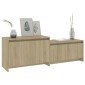vidaXL Έπιπλο Τηλεόρασης Τοίχου Sonoma Δρυς 146,5x35x50εκ. Μοριοσανίδα