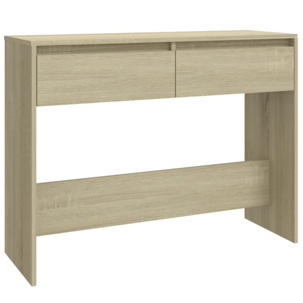 vidaXL Τραπέζι Κονσόλα Sonoma Δρυς 100x35x76,5 εκ. Επεξεργασμένο Ξύλο