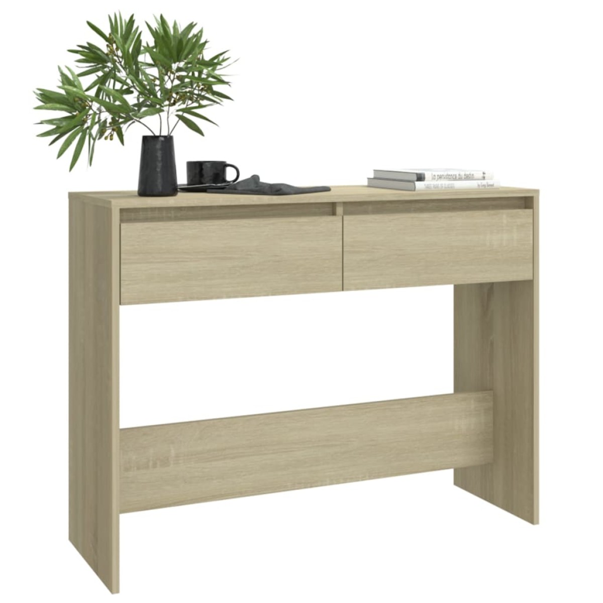 vidaXL Τραπεζάκι Κονσόλα Sonoma Δρυς 100 x 35 x 76,5εκ από Μοριοσανίδα