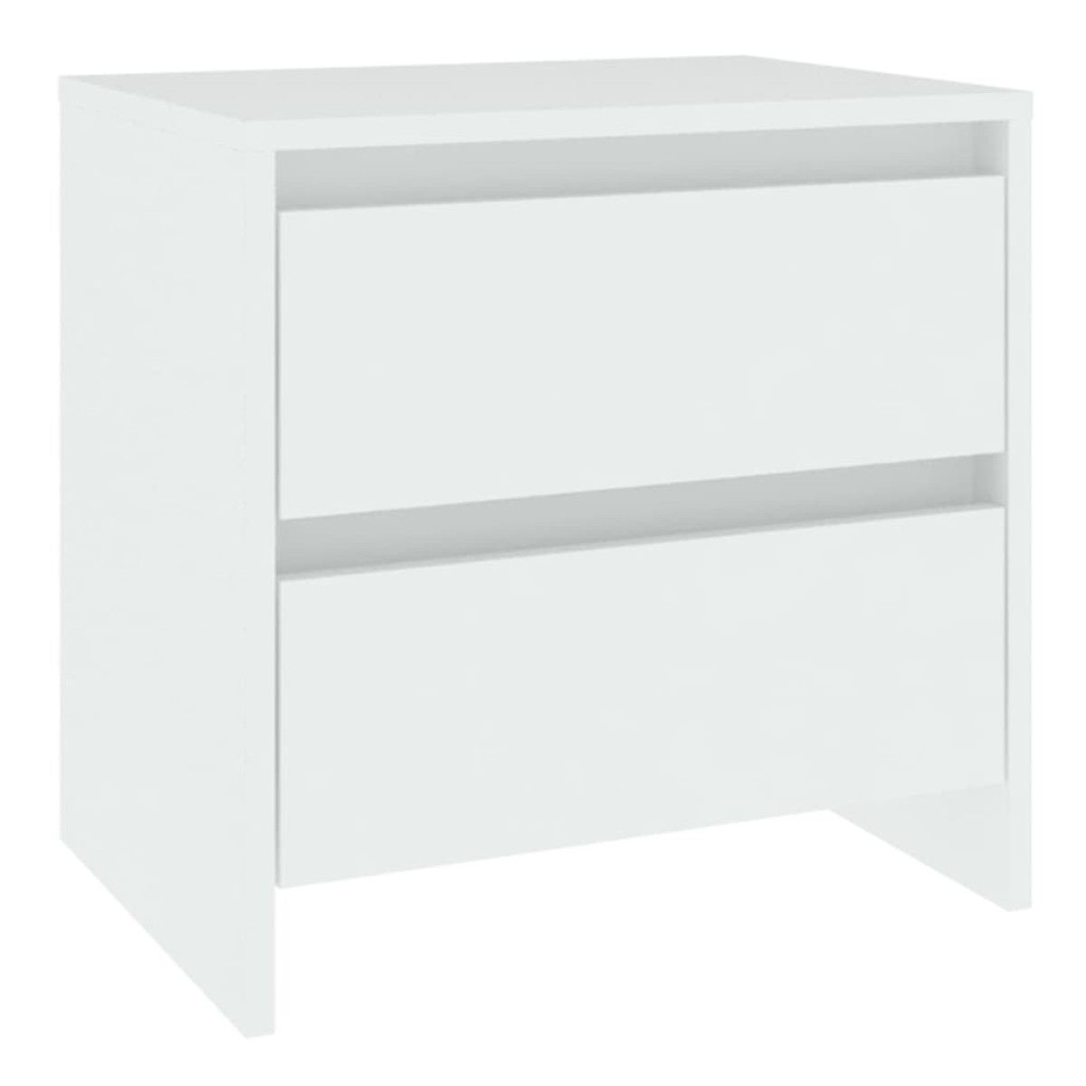 vidaXL Κομοδίνα 2 τεμ. Λευκά 45 x 34,5 x 44,5 εκ. από Μοριοσανίδα