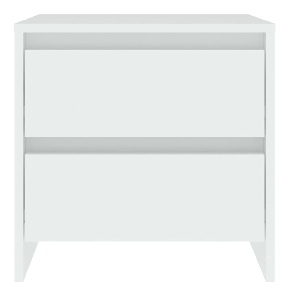 vidaXL Κομοδίνα 2 τεμ. Λευκά 45 x 34,5 x 44,5 εκ. από Μοριοσανίδα