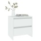 vidaXL Κομοδίνα 2 τεμ. Λευκά 45 x 34,5 x 44,5 εκ. από Μοριοσανίδα